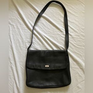 The Sak womens black leather purse